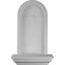 Ekena Millwork 30 1/4"W x 50"H x 14 3/8"D Bedford Wall Niche (RO: 18 7/8"W x 41 1/8"H x 7"D) NCH30X50BE - alternate 1